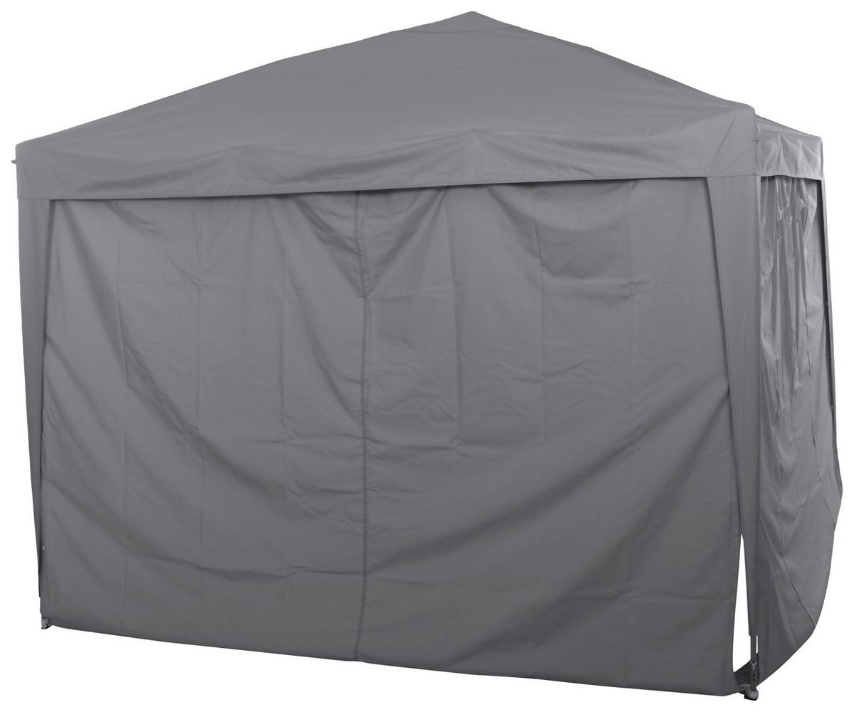 Pavillon Starter Bht 3x2,6x3 M Mit Tragetasche - Grau, KONVENTIONELL, Textil/Metall (300/260/300cm) - Siena Garden