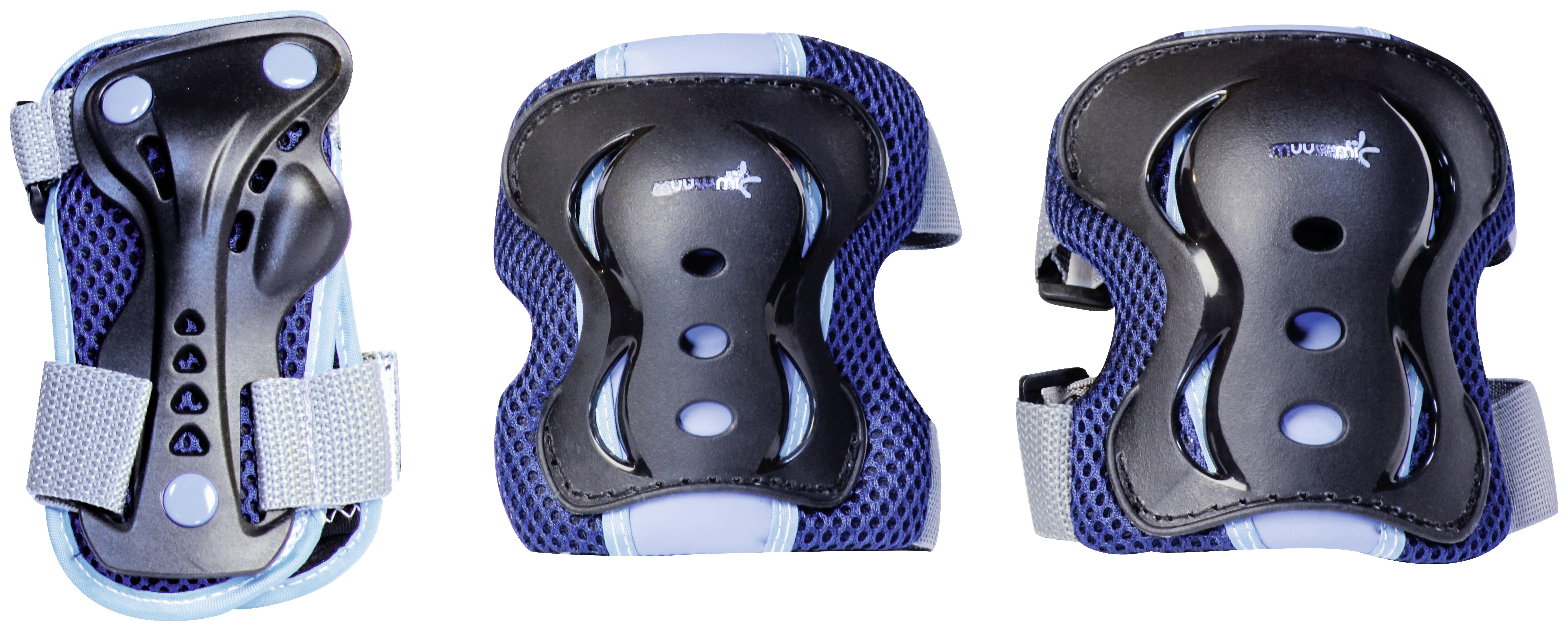 Protektoren-set Für Kinder Blau Gr. M, Schutz Bei Sport - Blau, Basics, Kunststoff (Mnull)