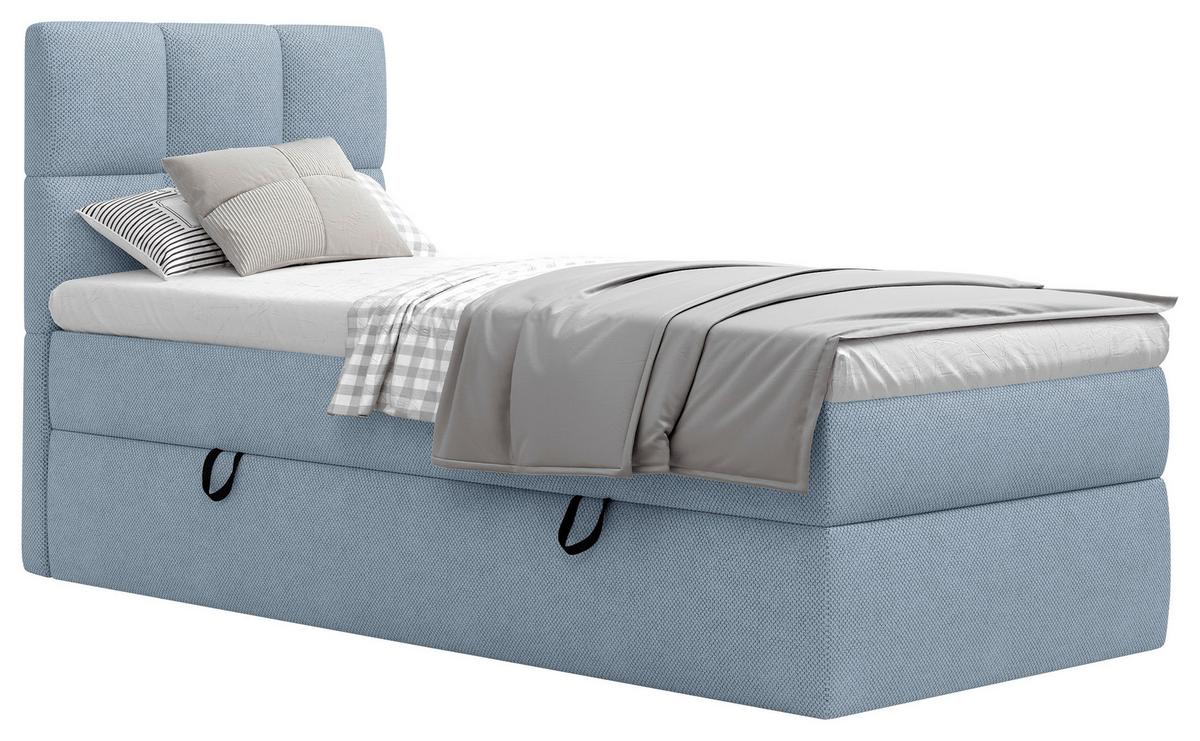 Boxbett Polly - Blau/Schwarz, MODERN, Holz/Holzwerkstoff (90/200cm) - MID.YOU