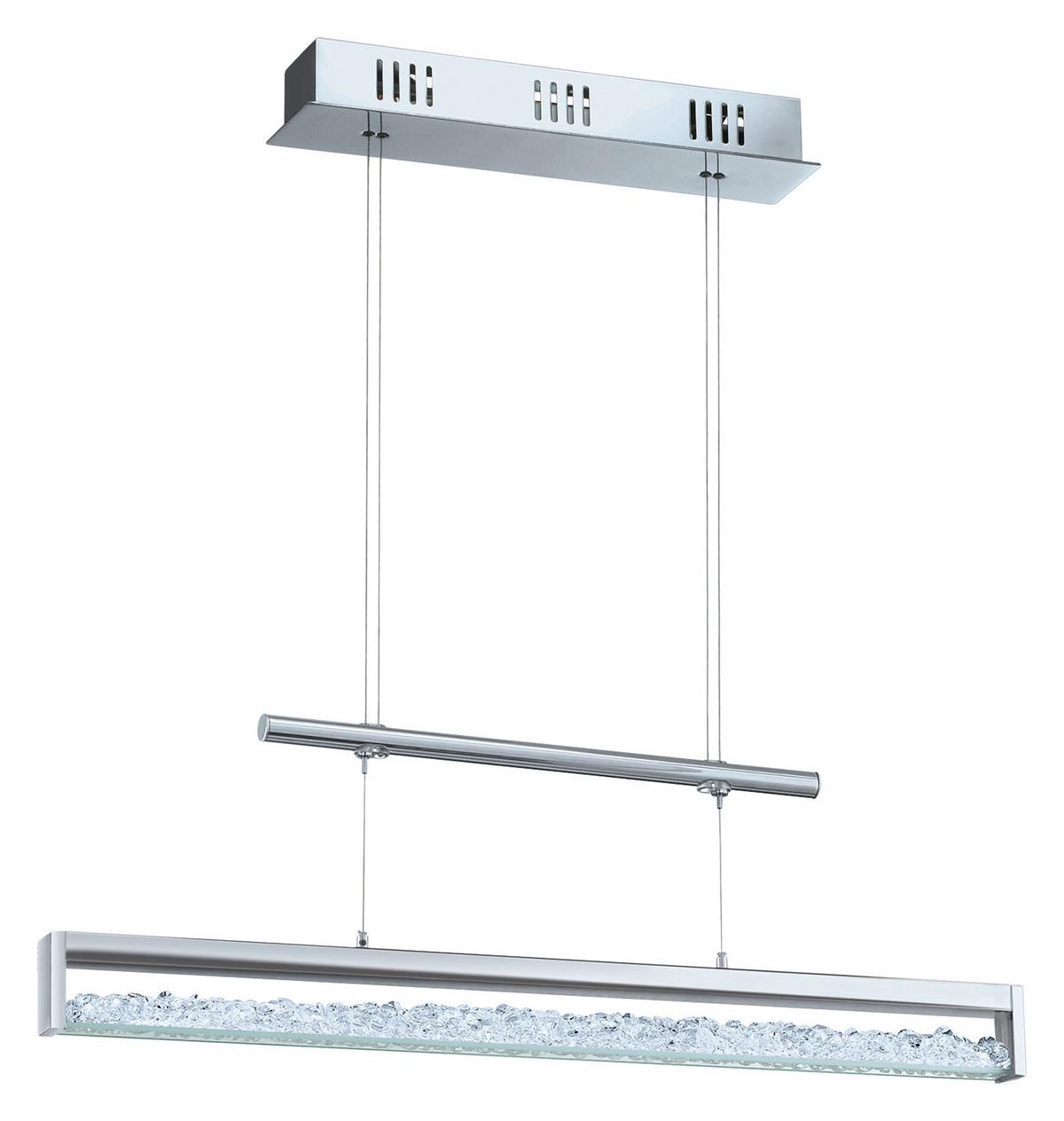 Hängeleuchte 93625* Cardito 1 - Klar/Chromfarben, LIFESTYLE, Glas/Metall (70/8/130cm) - Eglo