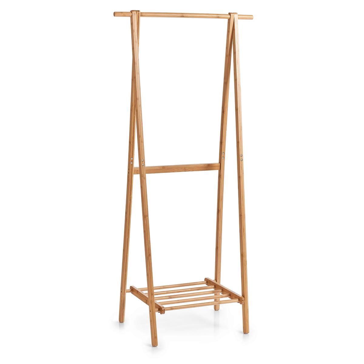 Kleiderständer Bambus BxHxT: 73,5x44,5x159 cm - Naturfarben, Basics, Holz (73,5/44,5/159cm) - Zeller Present