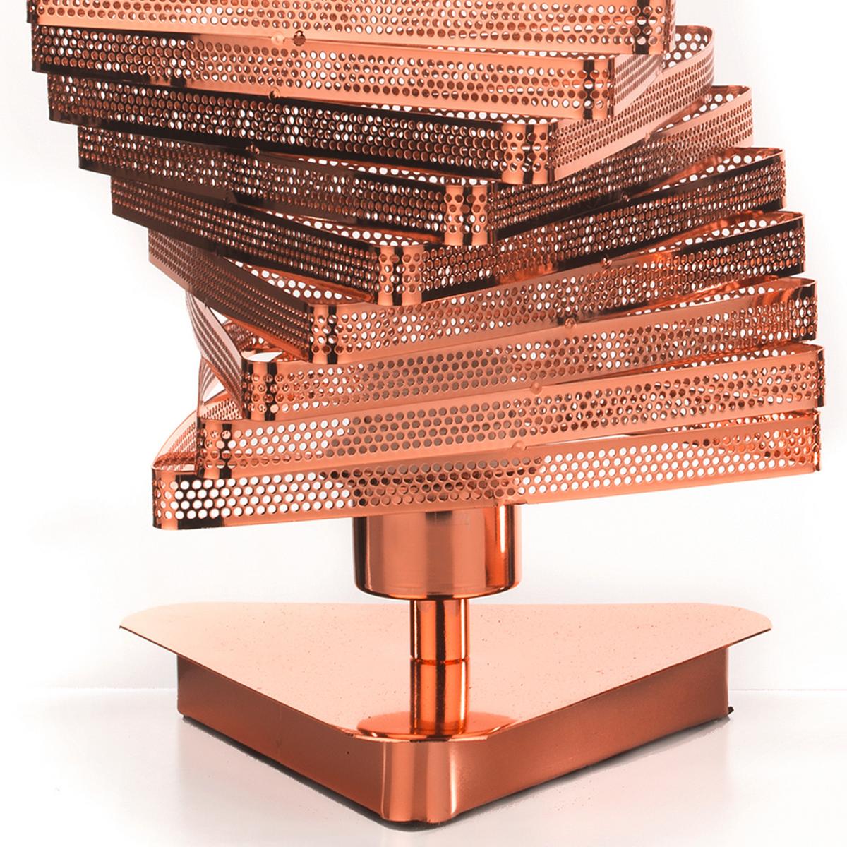 Nachttischleuchte 4841/Lr - Kupferfarben, Design, Metall (20/27cm)