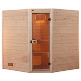 Sauna Valida 2 Gt 289x189 - Naturfarben, MODERN, Glas/Holz (289/203,5/189cm)