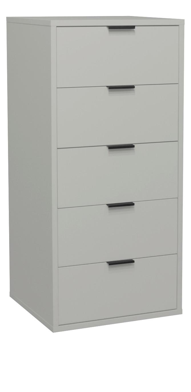 Komoda Bounty - šedá/antracitová, Moderní, kov/kompozitní dřevo (51/108/45cm) - Premium Living
