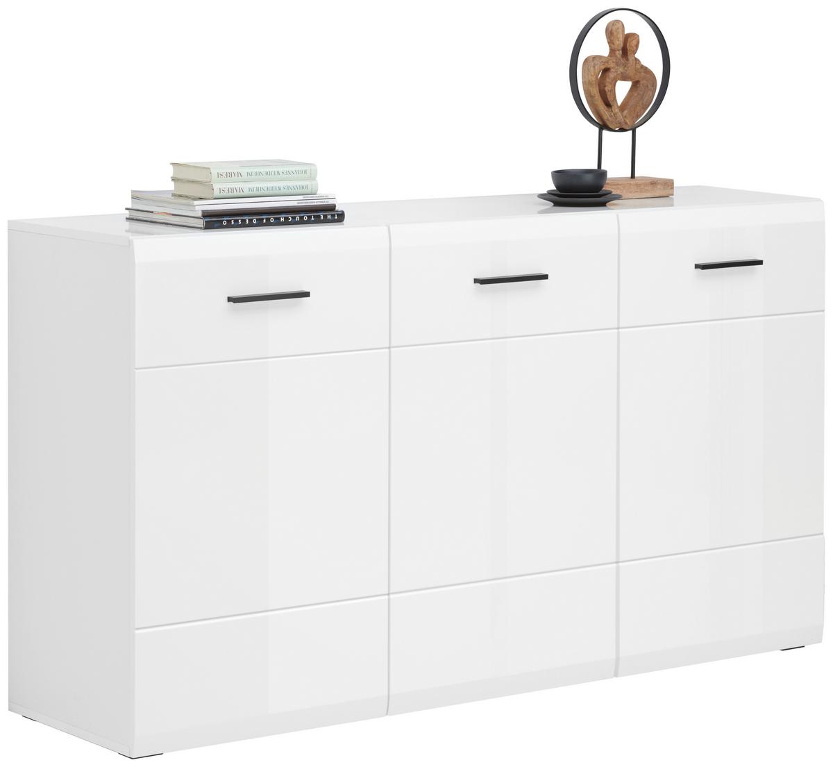 Sideboard Avanti Anthrazit, Weiß B:150cm - Anthrazit/Weiß, MODERN, Holzwerkstoff (150/87/42cm) - Hom`in