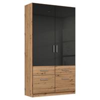 Nyílóajtós Szekrény Celle Extra 91/197 Cm - Artisan tölgy/sötétszürke, Design, faalapú anyag (91/197/54cm)