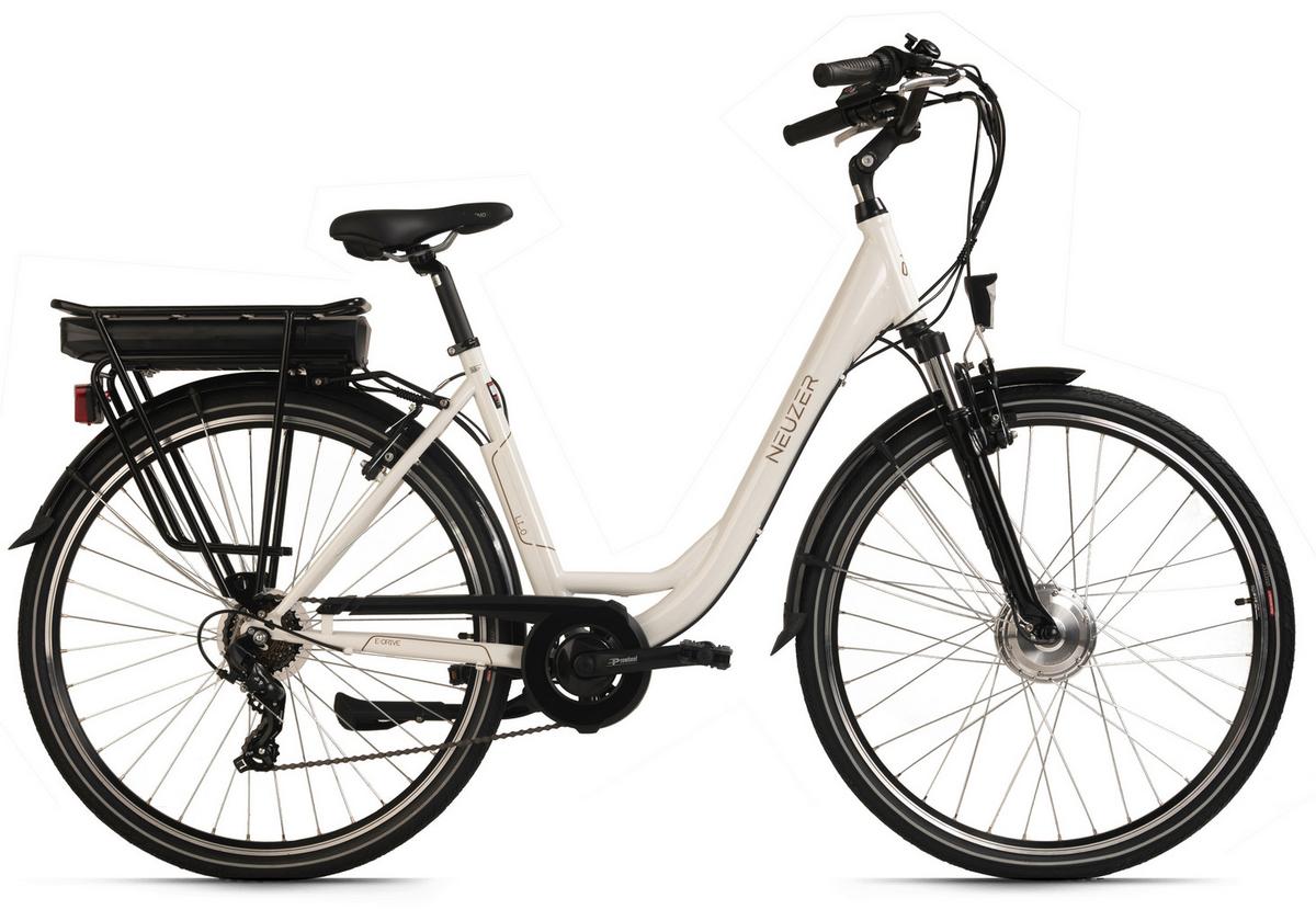 Elektrofahrrad E-Citybike Hollandia Lido, Weiß, 28 Zoll - Weiß, Basics, Metall (21/116/188cm)