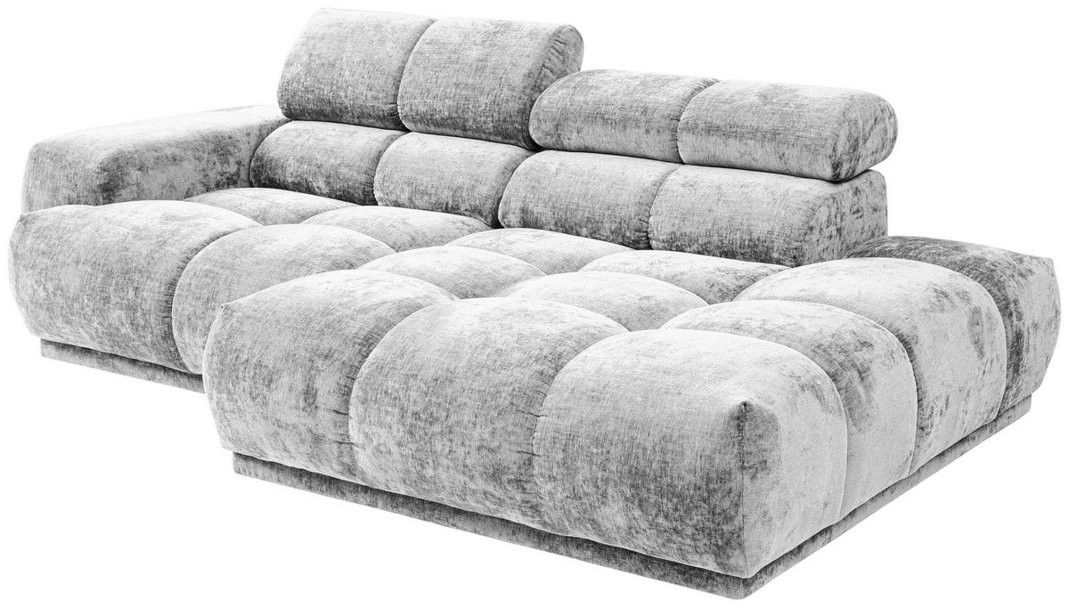 Ecksofa Chani Creme, Schenkel: 239x150 Cm - Creme, MODERN, Textil (239/150cm) - MID.YOU