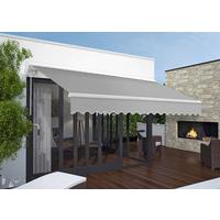 Markise Grau 300x250 cm Wandmontage/Deckenmontage - Weiß/Grau, Basics, Textil (300/250cm) - Schwöller