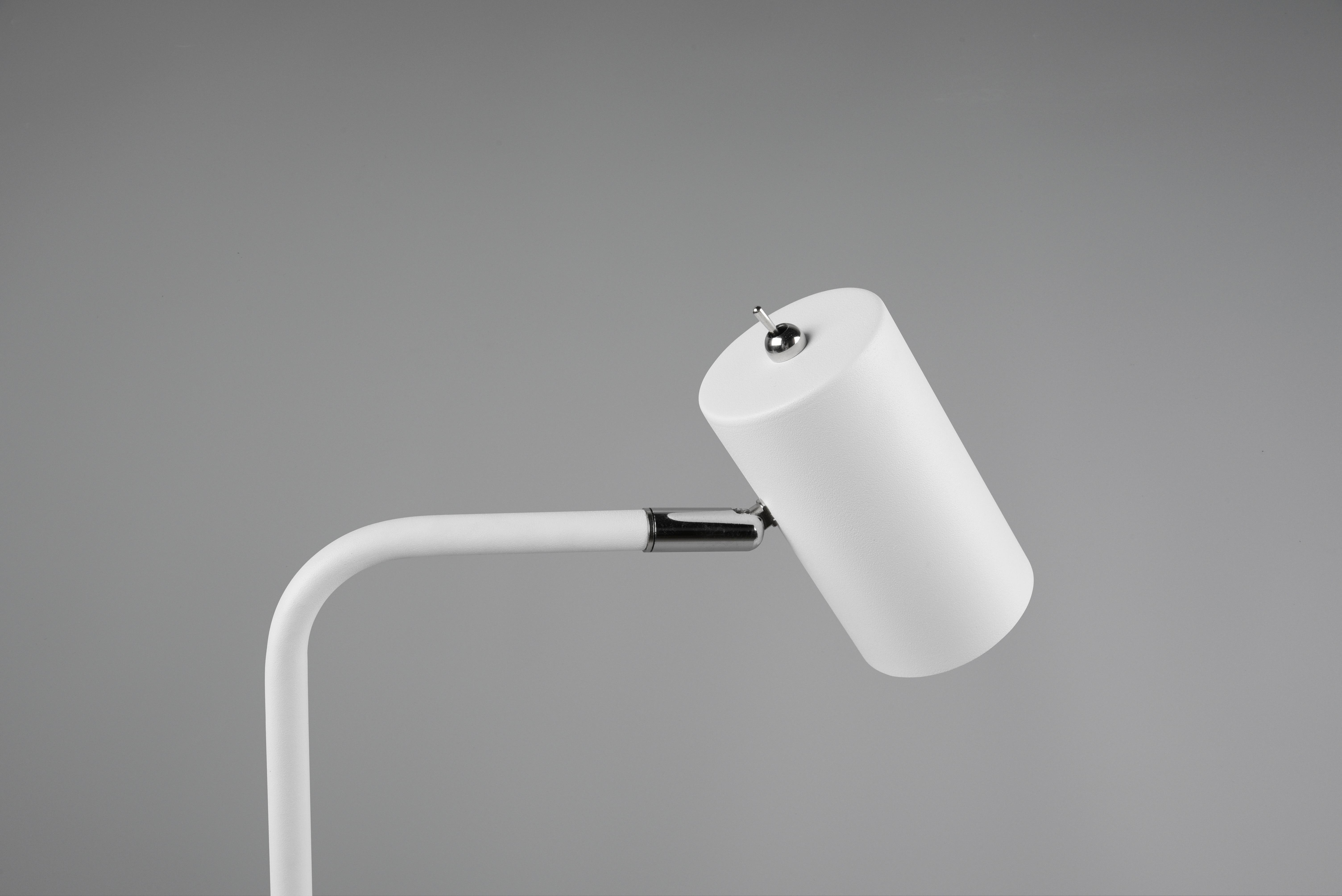 Tischlampe MERLEY von Trio Leuchten aus Metall in Weiß Detail