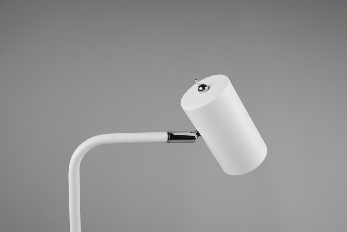 Tischlampe Marley Weiß mit Kippschalter - Weiß, Basics, Metall (45/12/25cm) - Trio Leuchten