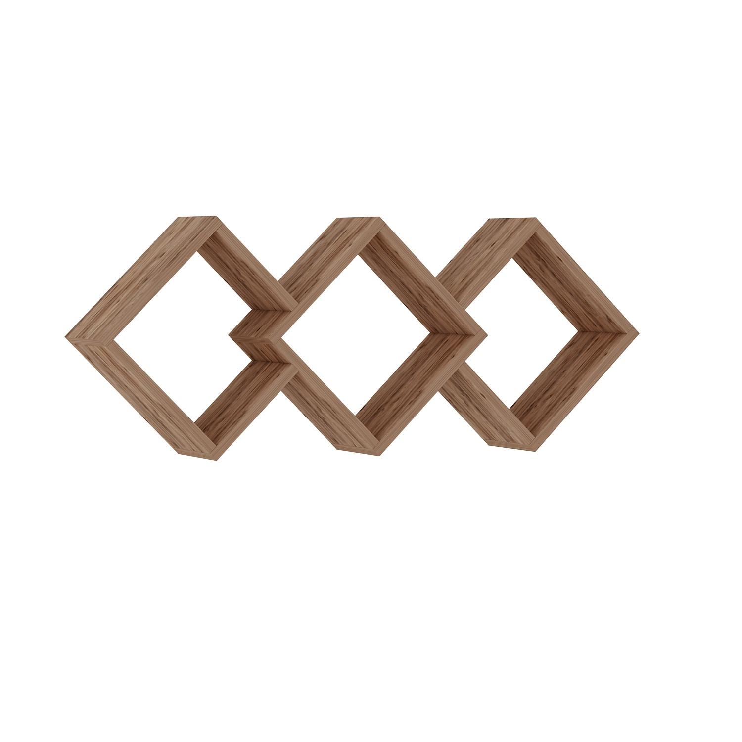 Wandregal Galaxy Kieferfarben B: 102 Cm - Kieferfarben, Design, Holzwerkstoff (102/42/20cm) - Livetastic