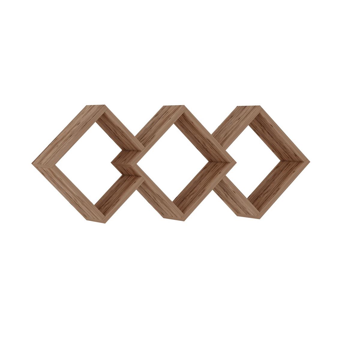 Wandregal Galaxy Kieferfarben B: 102 Cm - Kieferfarben, Design, Holzwerkstoff (102/42/20cm) - Livetastic