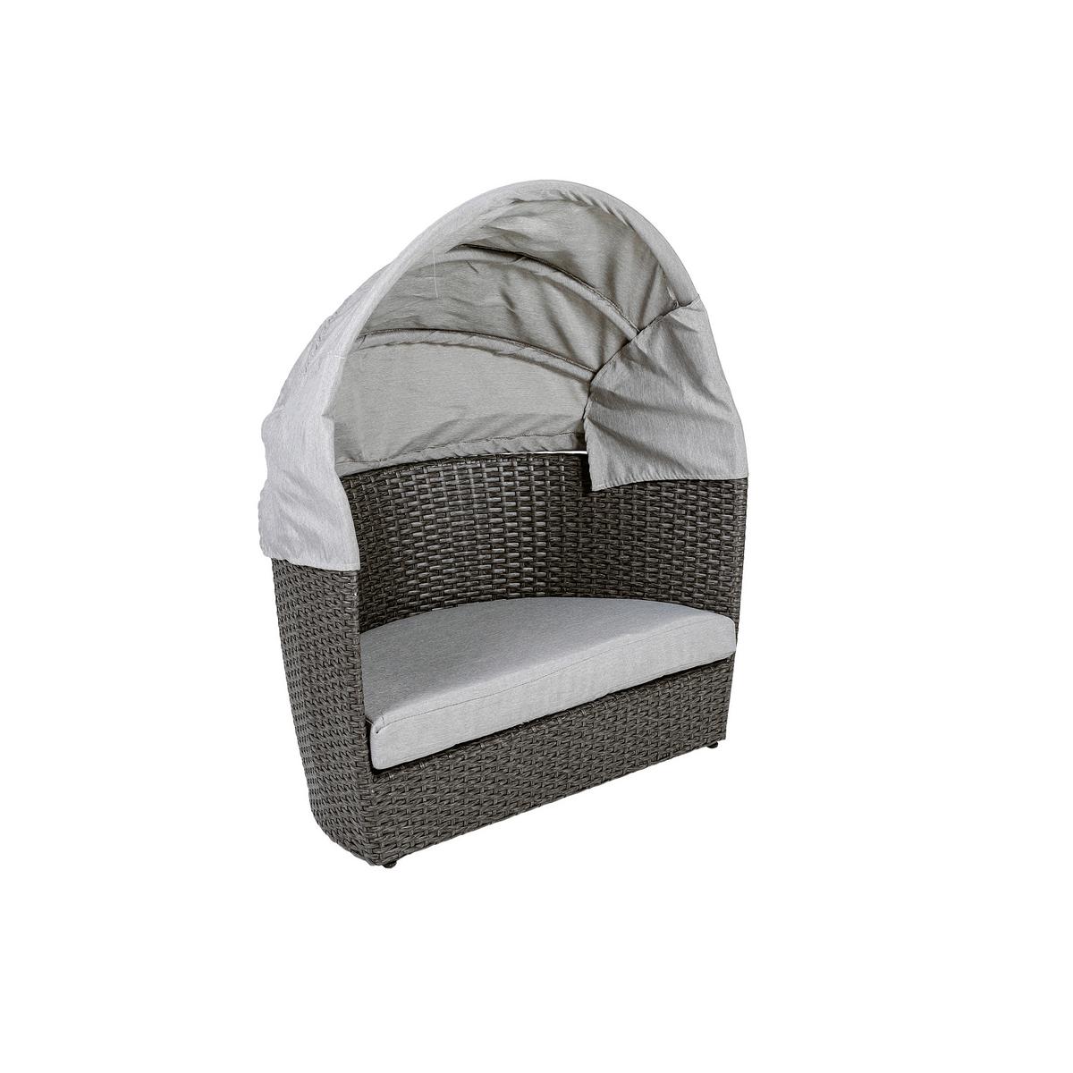 Hundesofa D: 100 cm Anthrazit/Grau mit Kissen - Anthrazit/Grau, Basics, Kunststoff/Textil (100/100/100cm) - Greemotion