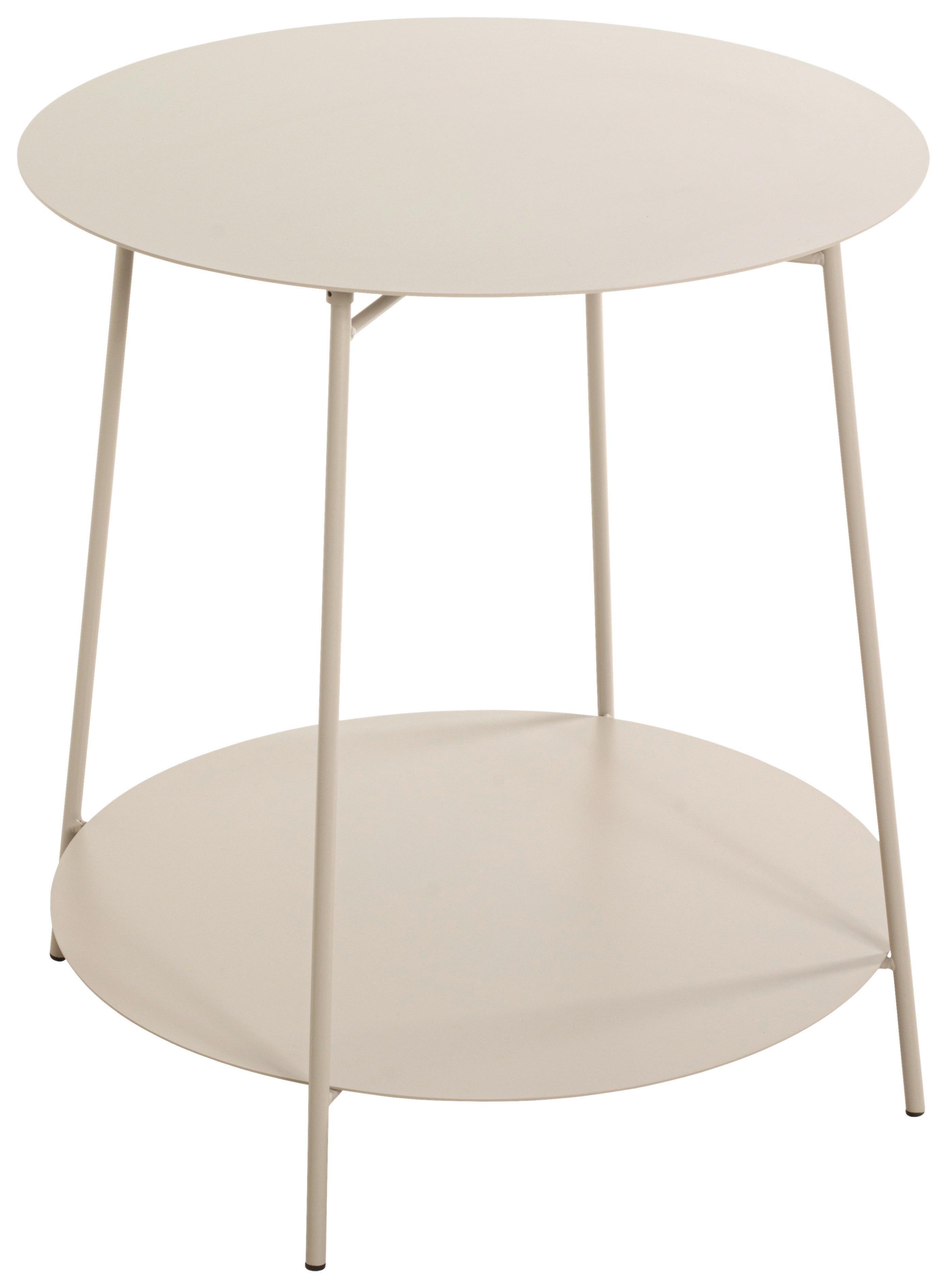 Príručný stolík Enno 2, farba kašmír, P: 50 cm - kašmírová, Trend, kov (50/50cm)