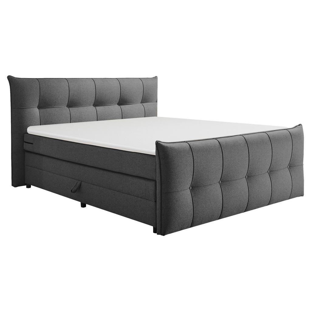 Boxspringbett mit Topper & Bettkasten 160x200 Manchester