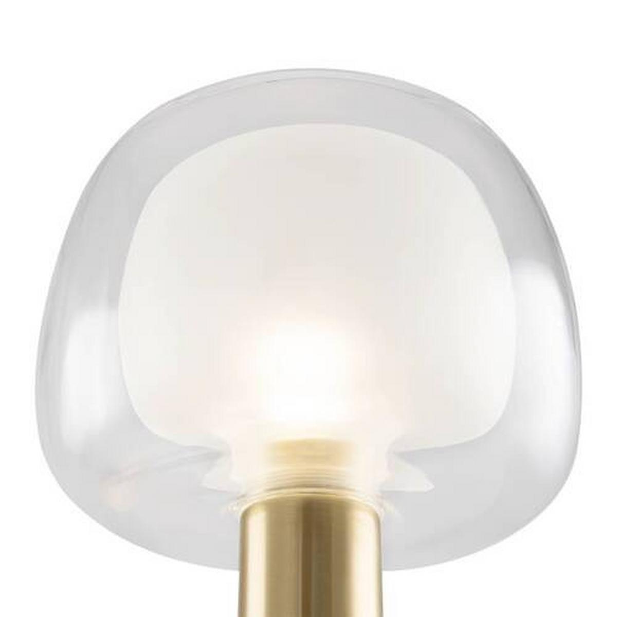 Wandleuchte Vision - Transparent/Goldfarben, Trend, Glas/Metall (21/18/22,7cm) - MAYTONI