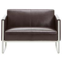 2-sitzer-sofa Aruba Dunkelbraun - Dunkelbraun/Grau, MODERN, Textil (111/78/71cm) - MID.YOU