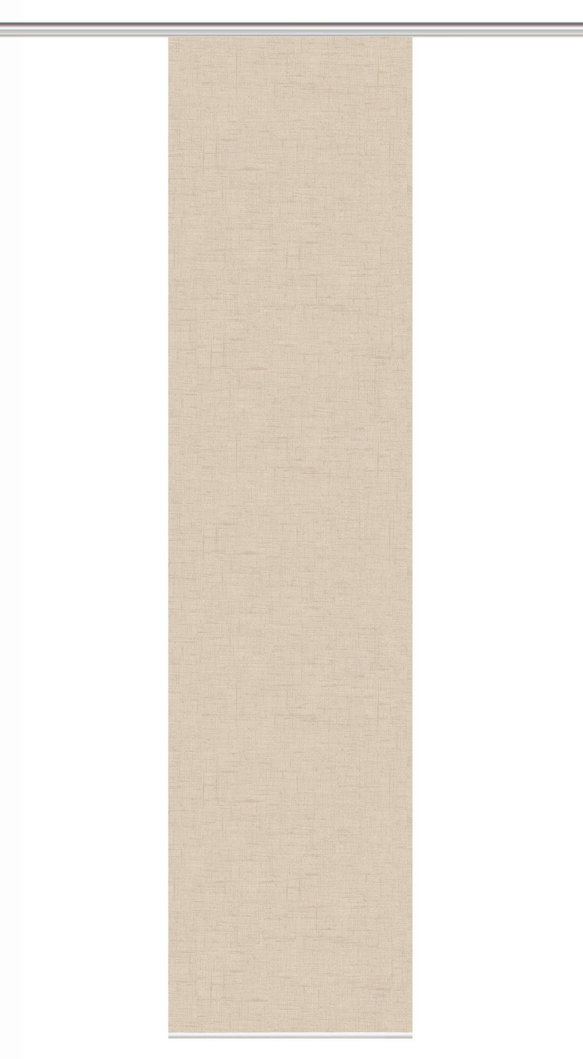 Flächenvorhang Pive - Sandfarben, Basics, Textil (60/260cm)