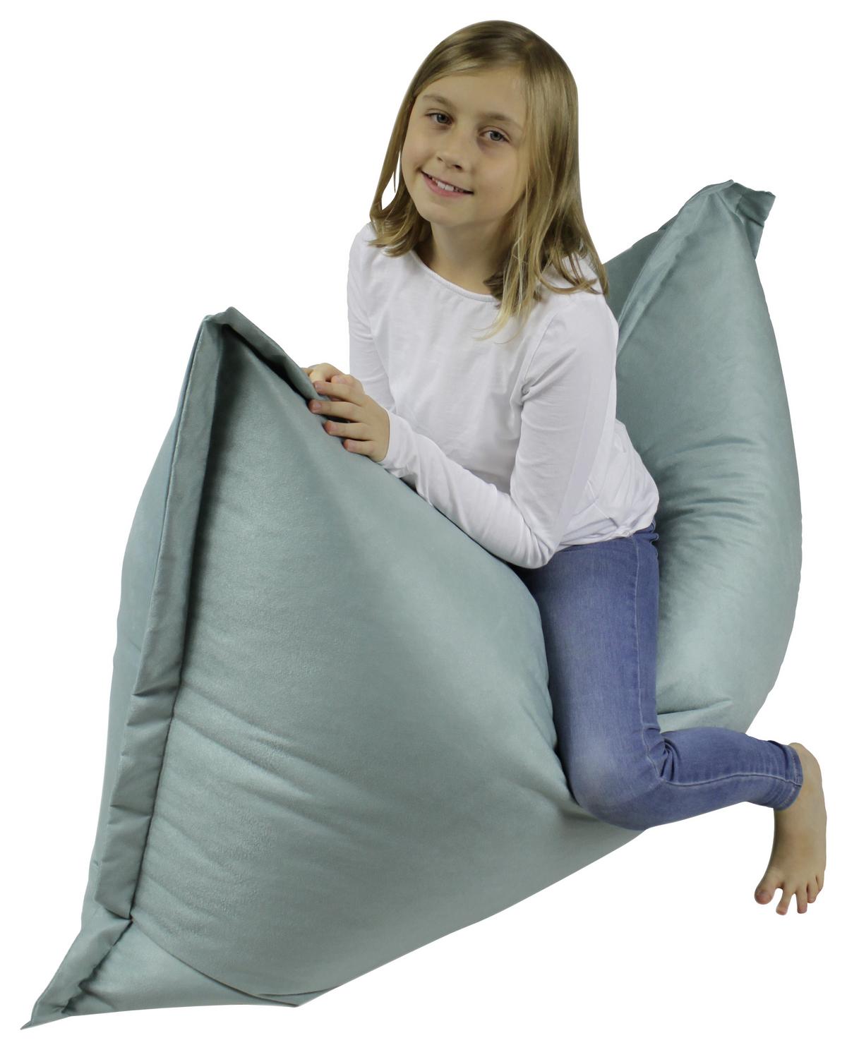 Sedací vak B52 zelená - šedá/zelená, Design, textil (140/100/30cm)