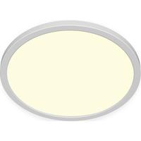 Led-deckenleuchte Tommi Ø 29 Cm Mit Farbwechsler - Weiß, MODERN, Kunststoff (29/2,5cm) - Luca Bessoni