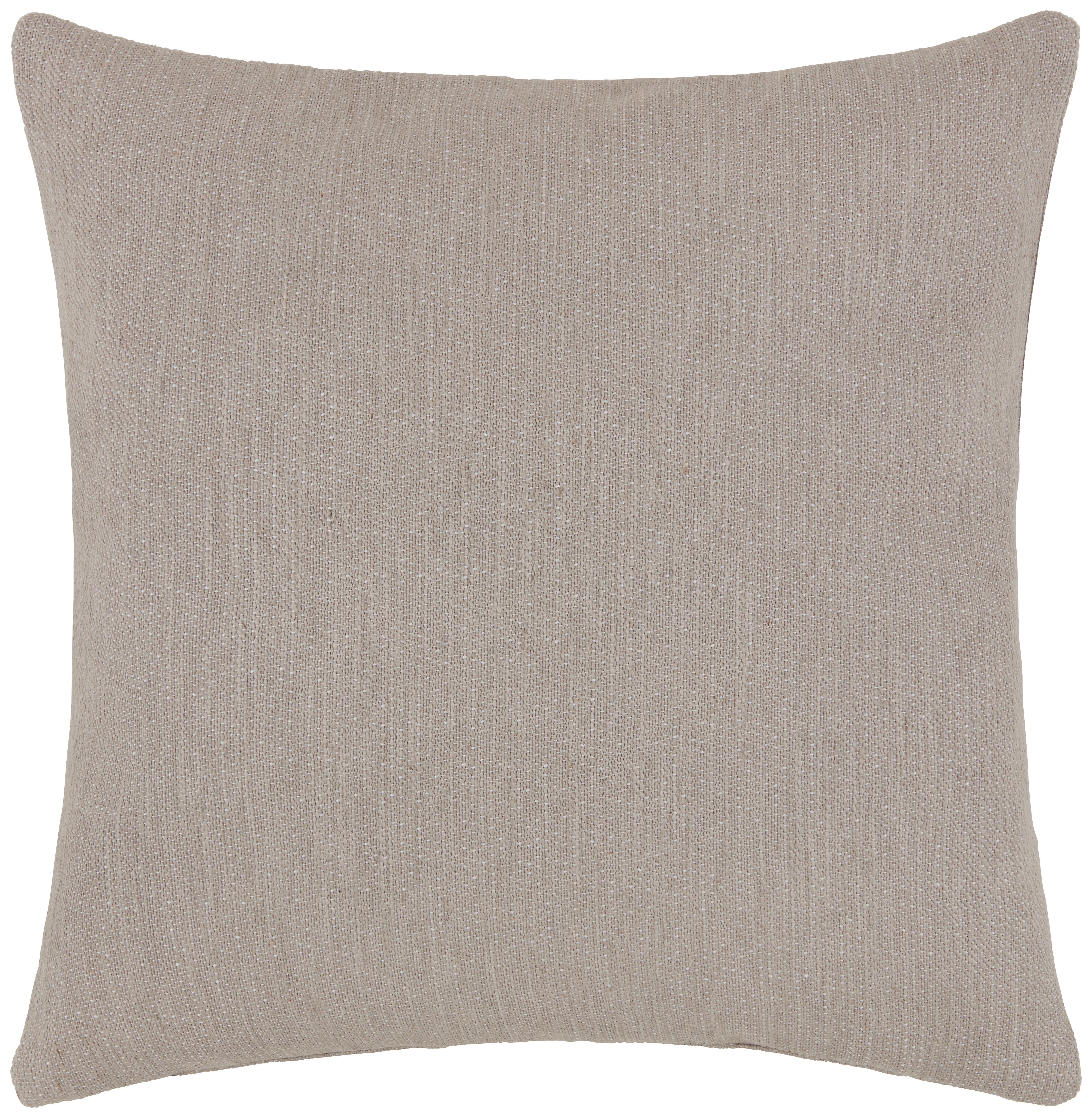 Potah na polštář Kerstin, Š/D: 48/48cm - šedohnědá, Basics, textil (50/50cm) - Premium Living