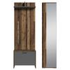 Garderobe Ben Alteiche/ Anthrazit B: 40 cm - Alteiche/Anthrazit, Design, Holzwerkstoff (40/184/35cm) - MID.YOU