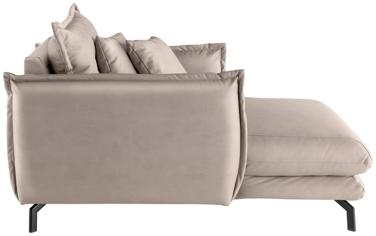 XXL-Sessel Lava Beige B: 111cm - Beige/Schwarz, MODERN, Textil (111/101/167cm) - Livetastic