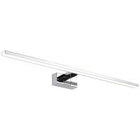NÁSTĚNNÉ KOUPELNOVÉ SVÍTIDLO MOMU - barvy chromu/barvy hliníku, Moderní, kov/plast (75/12,8/5,1cm) - Mömax