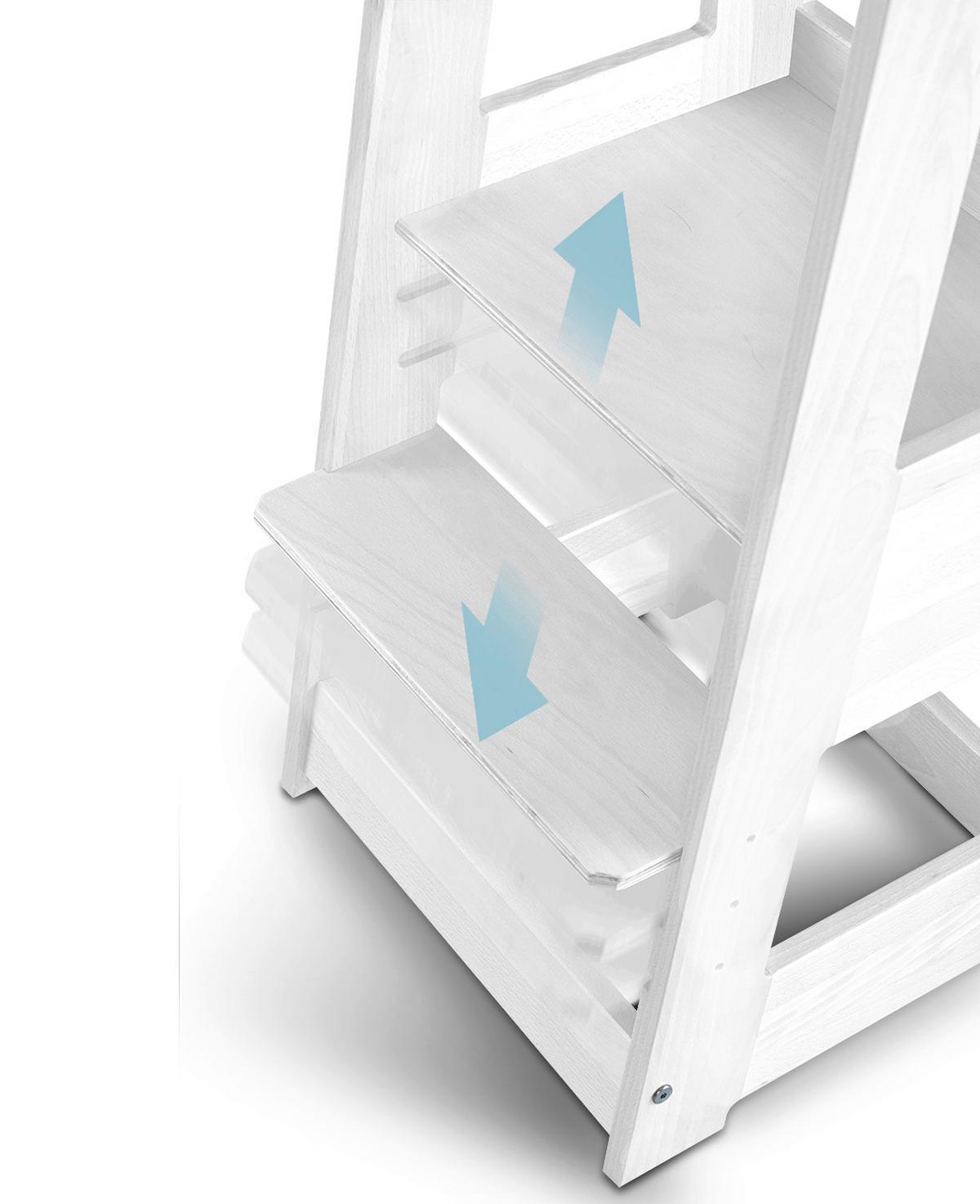 Lernturm Tissi® Felix - Weiß, Basics, Holz (40/91/45cm) - tiSsi