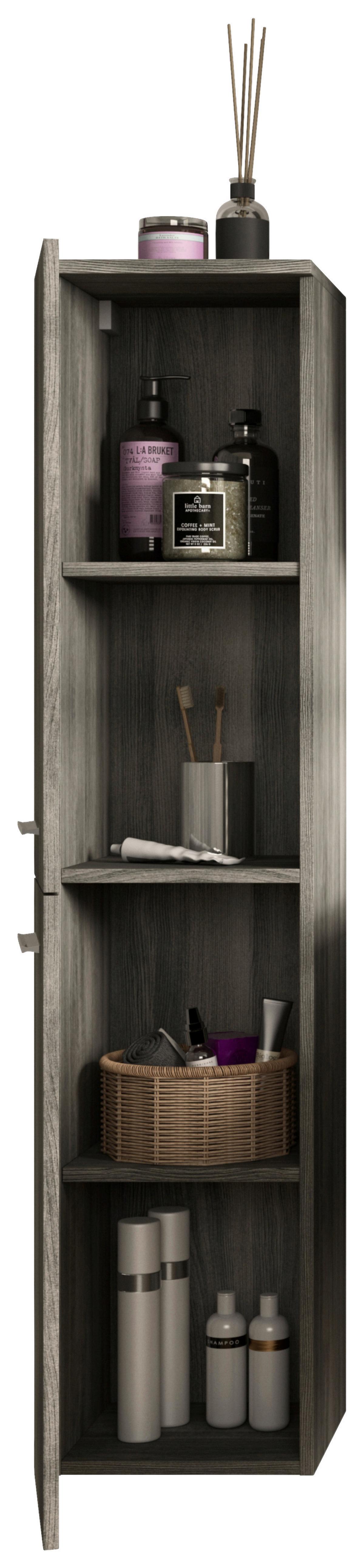 Midischrank York - Grau, MODERN, Holzwerkstoff (30/136/31cm) - MID.YOU