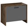Garderobenbank Ben B: 60cm + Schuhablage Alteiche - Alteiche/Anthrazit, MODERN, Holzwerkstoff (60/48/35cm) - MID.YOU