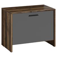 Garderobenbank Ben B: 60cm + Schuhablage Alteiche - Alteiche/Anthrazit, MODERN, Holzwerkstoff (60/48/35cm) - MID.YOU
