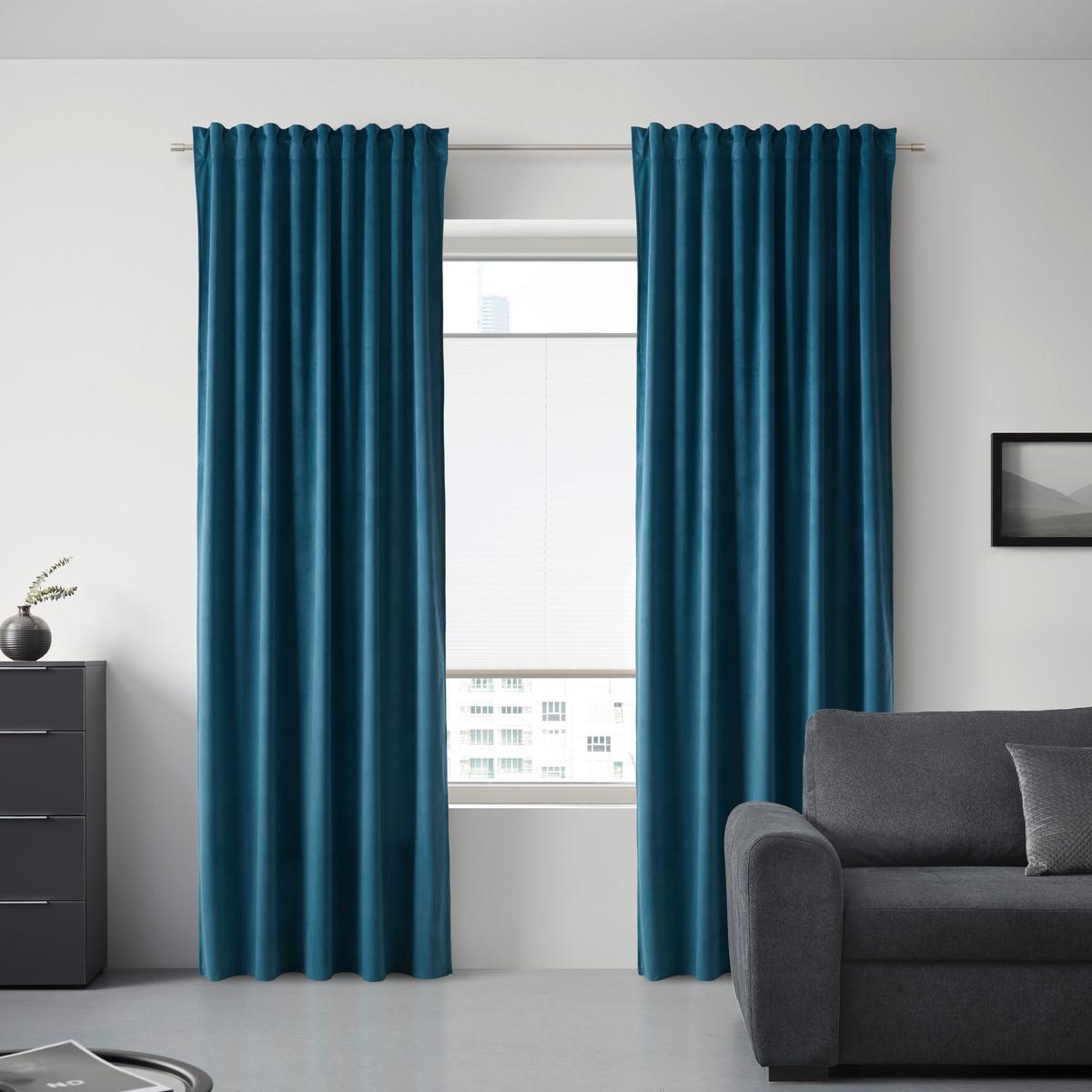 Hotový závěs Bianca, 140/245cm, jadeitová - jadeitově zelená, Konvenční, textil (140/245cm) - Modern Living