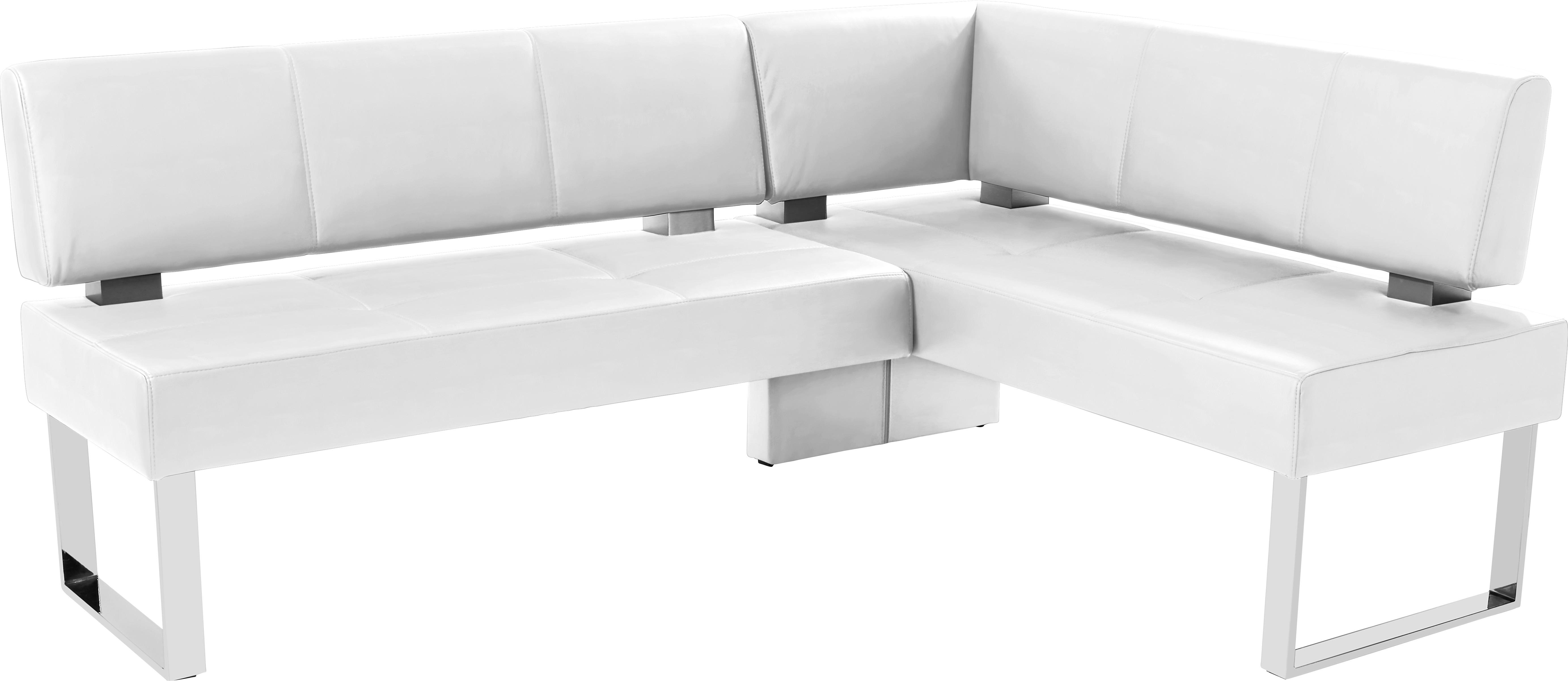 Vladon Sitzm/öbel Eckbank Dallas 170 x 81,5 x 129 cm gepolsterte Kunstleder-Sitzbank in Anthrazit