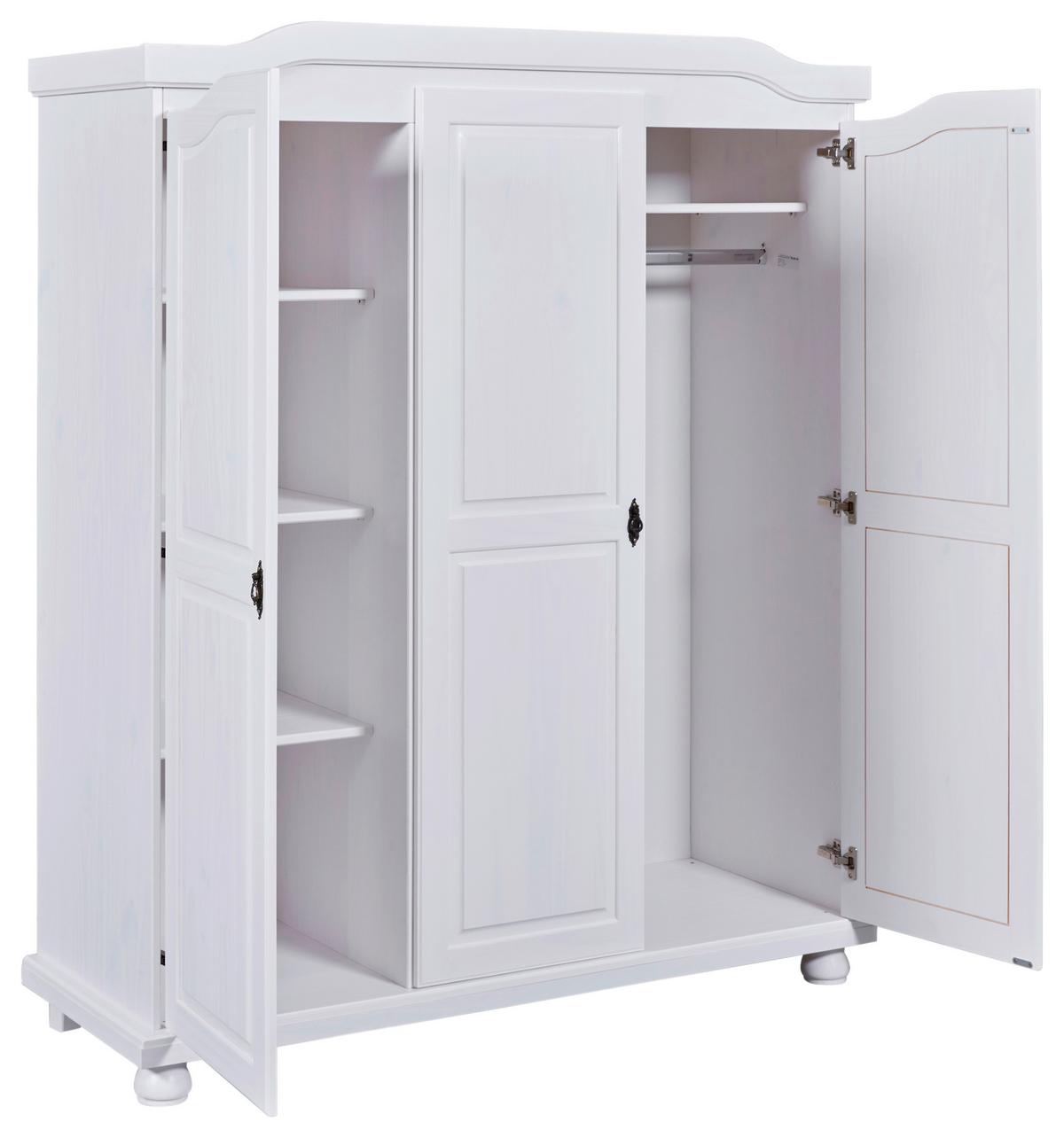 Einzelzimmer Vilmar Bastian Weiß 2-teilig - Weiß, MODERN, Holz - MID.YOU