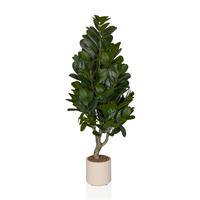 KUNSTPFLANZE Garcinia Creme B: 50cm - Creme/Grün, MODERN, Kunststoff (50/120/50cm) - MID.YOU