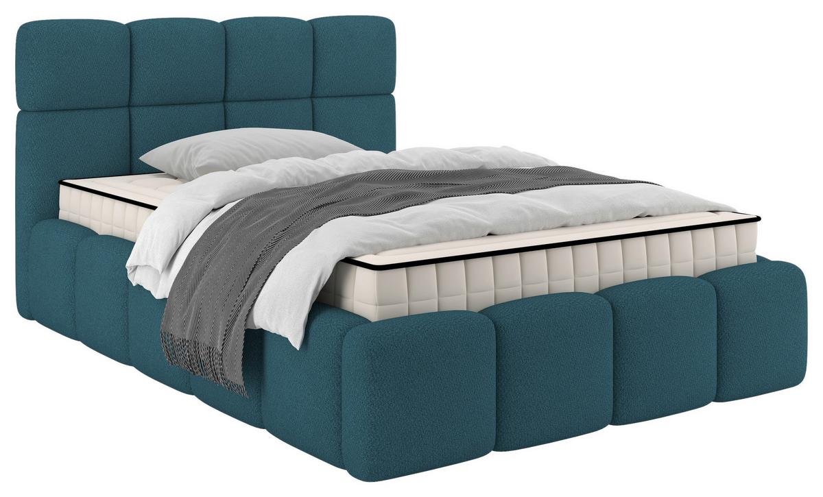 Polsterbett Cloudy M. Matratze Türkis, Lf: 120x200 Cm - Türkis, Trend, Holz/Holzwerkstoff (120/200cm) - Luca Bessoni
