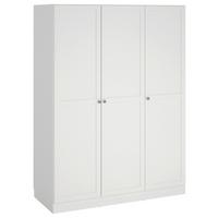 Drehtürenschrank Billund, B: 147 cm - Weiß, MODERN, Holzwerkstoff (147/200/61,7cm) - MID.YOU