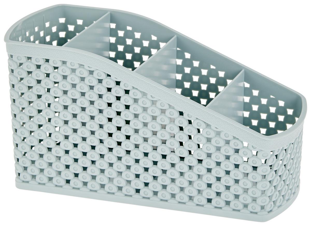 Tisch-organizer Damond 18,9 Cm Kunststoff Mintgrün 4 Fächer - Grün, Basics, Kunststoff (18,9cm) - Luca Bessoni