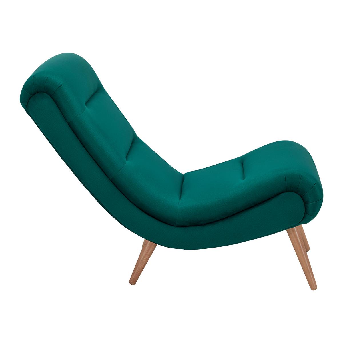 Kreslo JAN zelená - zelená/prírodná farba, Modern, drevo/textil (74/102/90cm) - Bessagi Home