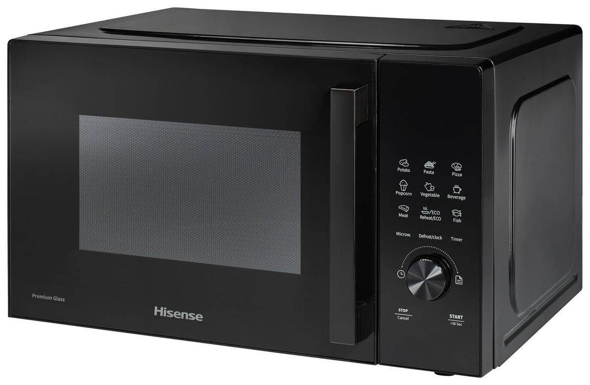 Mikrowelle H23mobsd1h - Schwarz, MODERN, Glas/Kunststoff (48/29,5/33,7cm) - Hisense