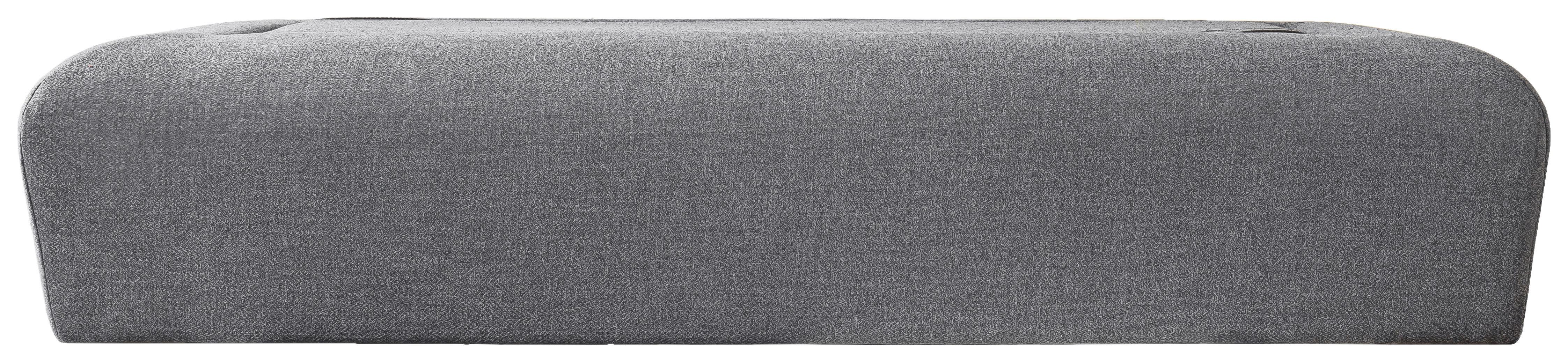 Modulárny taburet s úložným priestorom MIU MAGIC, sivý - sivá, Basics, drevo/kompozitné drevo (192/44/97cm)