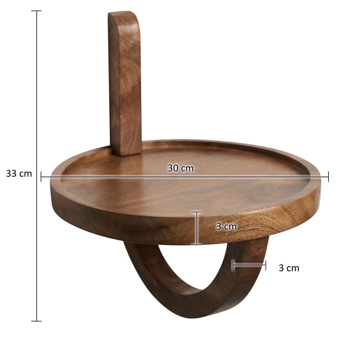 Wandregal Naturfarben, B: 30 Cm - Naturfarben, Natur, Holz (30/33/30cm) - MID.YOU