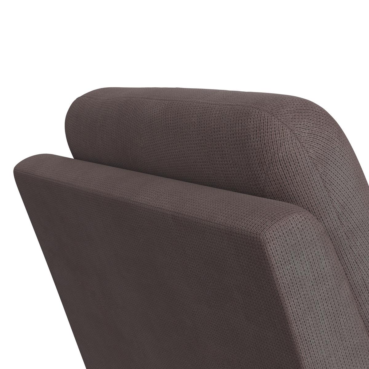Relaxsessel Mario Webstoff braun, B: 89 cm - Schwarz/Braun, MODERN, Textil/Metall (89/107/94cm) - James Wood