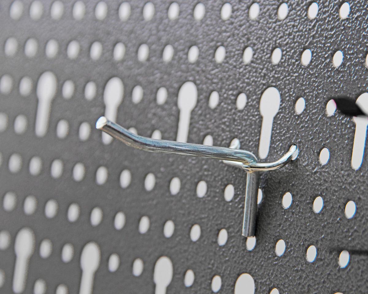 Werkzeug Lochwand Grau B: 119,5 cm - Grau, Basics, Metall (119,5/59,5/2,5cm)