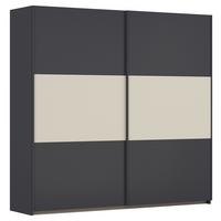 Schwebetürenschrank Neo Grau Champagner B: 218 cm - Champagner/Alufarben, MODERN, Holzwerkstoff (218/210/59cm) - Rauch Möbel