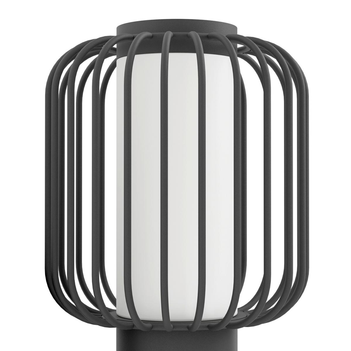 Außenwandleuchte 1x 28 W E27 - Schwarz/Weiß, Basics, Kunststoff/Metall (16,5/45cm) - Eglo
