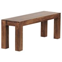 Lavica z masívu Mumbai š: 120 cm - farba indického palisandra, Modern, drevo (120/45/35cm) - P & B
