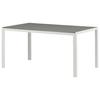 Gartentisch Break Aluminium L: 150cm - Weiß/Grau, KONVENTIONELL, Holz/Metall (150/90/75cm) - Gardenson